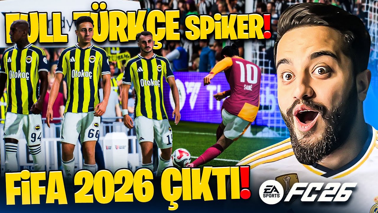 FİFA 2026 &Ccedil;IKTI! FULL T&Uuml;RK&Ccedil;E SPİKER EFSANE! 3 B&Uuml;Y&Uuml;KLER STADYUMLARI! Ea Fc 26