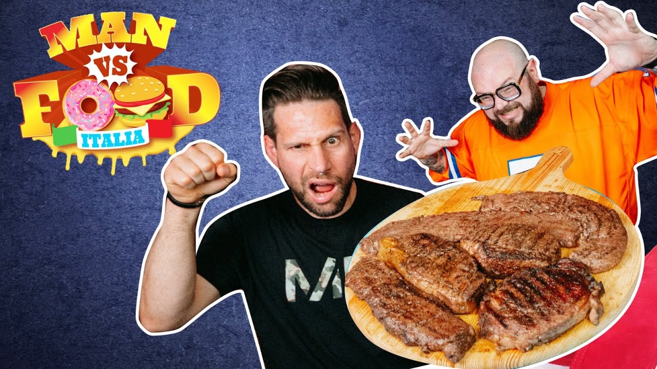 LA SFIDA DELLE BISTECCHE da 4,5 kg *impossibile* | Man vs Food Italia | MochoHF