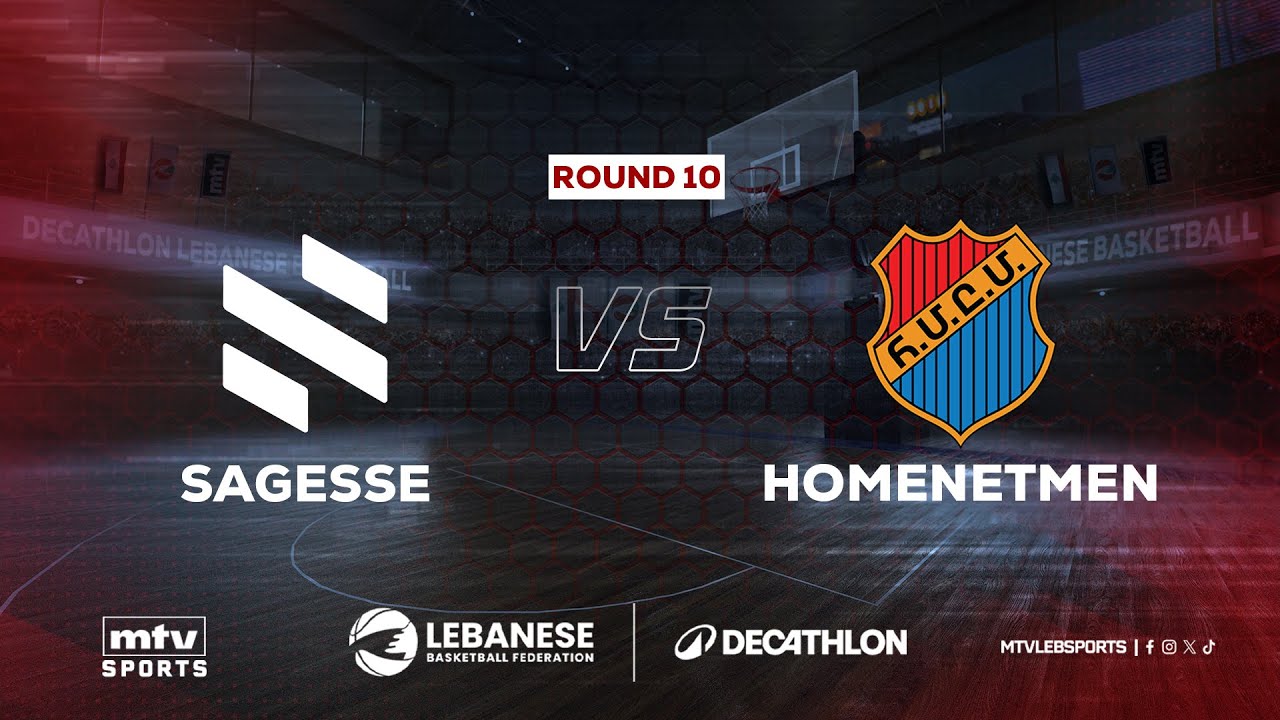 Decathlon Lebanese Basketball Championship 2025-2026 | Sagesse vs Homenetmen - Round 10