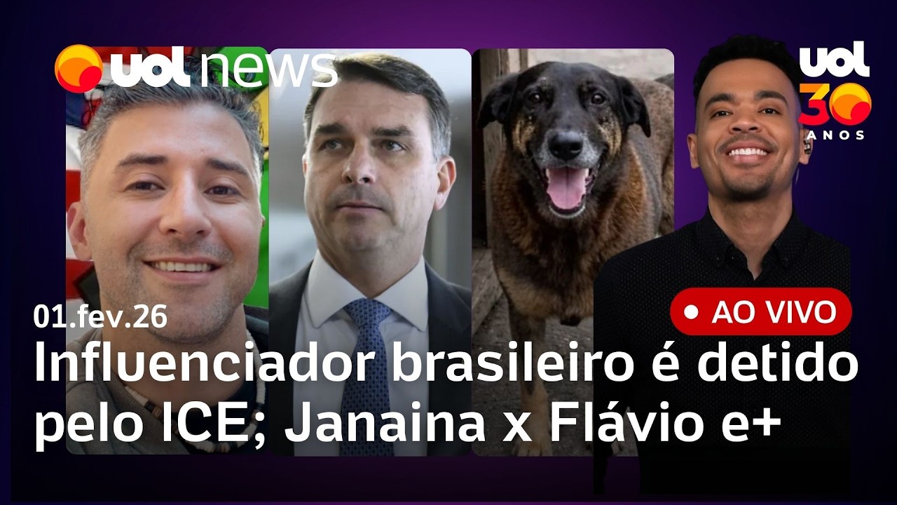 Influenciador brasileiro que já elogiou Trump é preso pelo ICE; Janaina x Flávio, caso Orelha e+