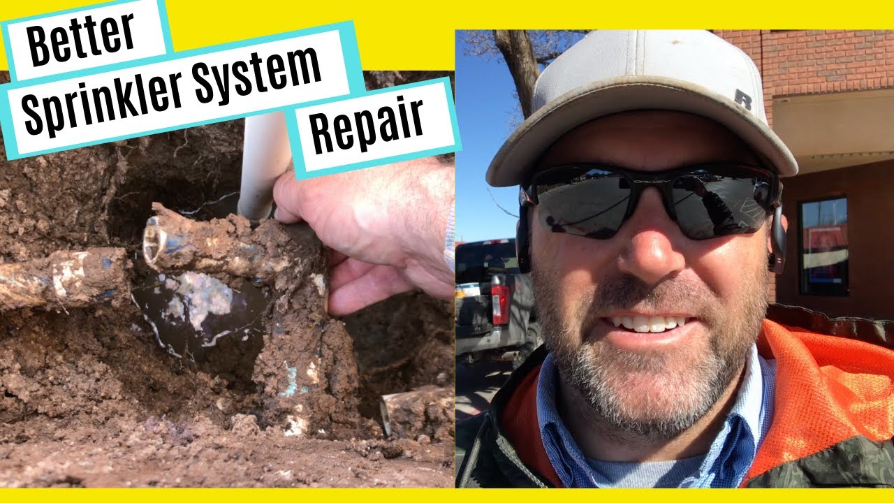Better Sprinkler System Repair | How To Repair A Broken Sprinkler Pipe