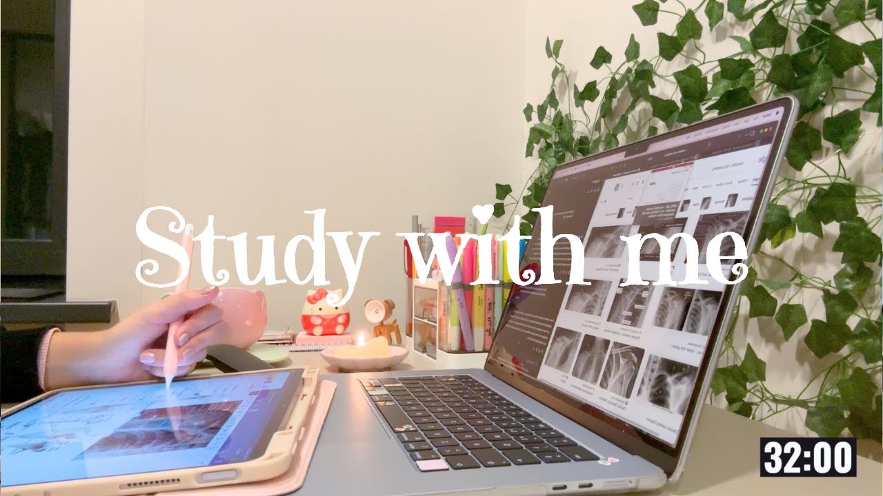 📚 3 HOUR STUDY WITH ME | pomodoro 60/10 + rain sounds 🌧️