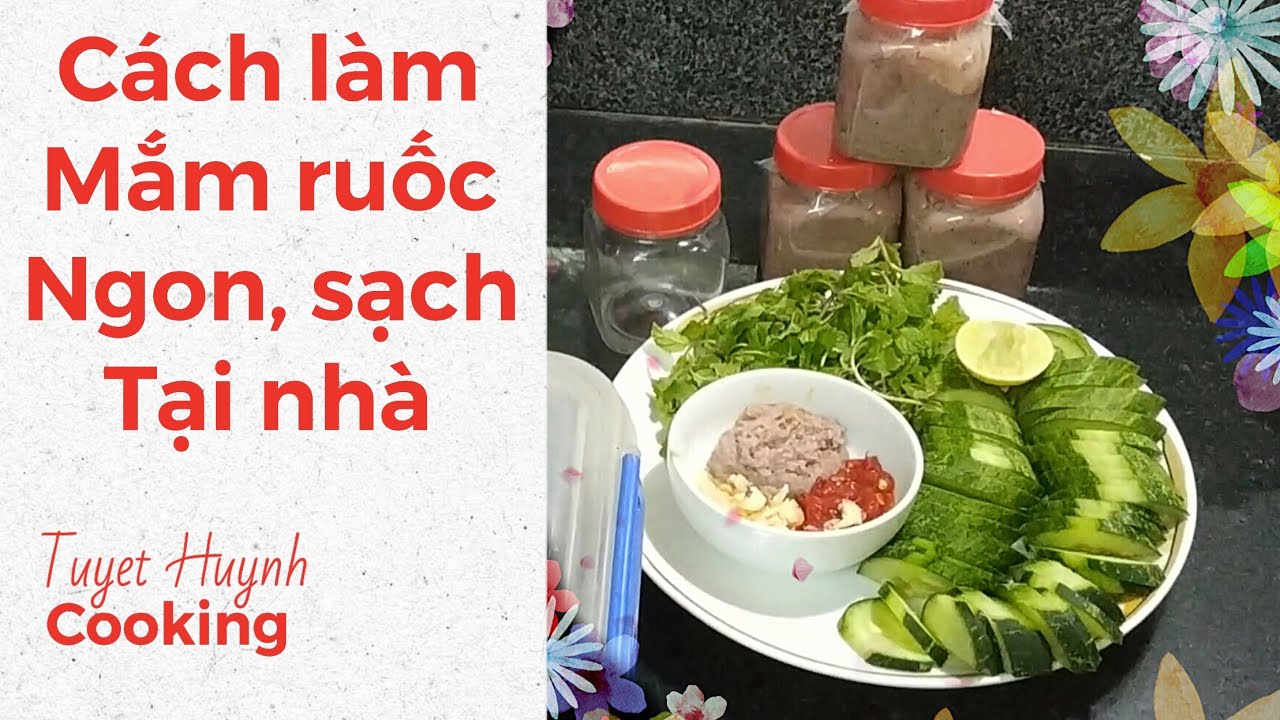 Cách làm Mắm Ruốc ngon sạch tại nhà
