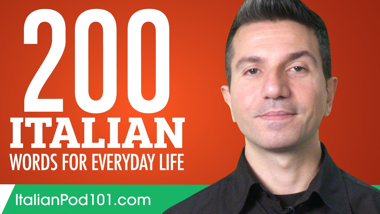 200 Italian Words for Everyday Life - Basic Vocabulary #10