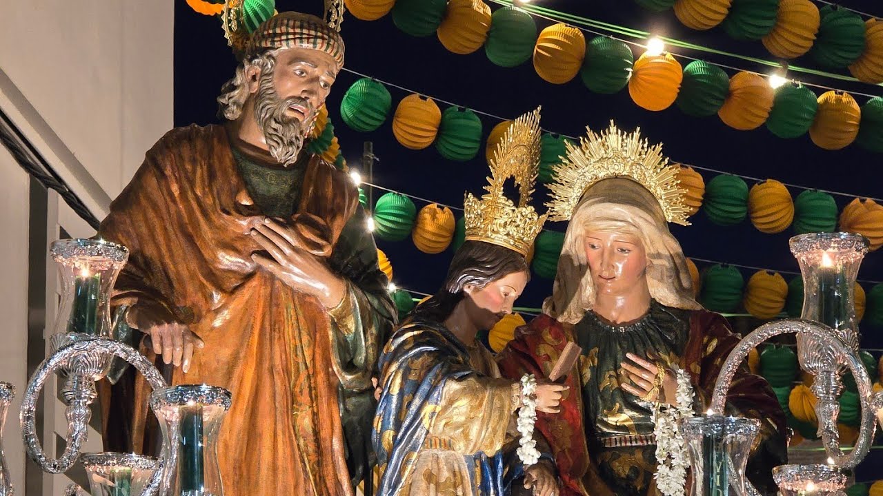 Procesión de San Joaquín y Santa Ana, Patronos de Cañada Rosal 2025.