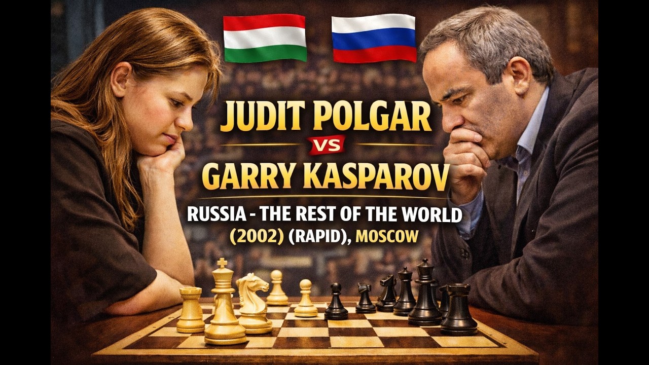 JUDIT POLGAR vs GARRY KASPAROV | Rapid War! ♟️🔥 # chess #juditpolgar #garykasparov