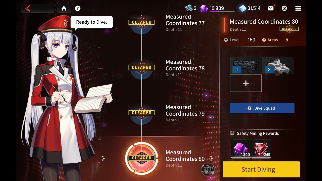 [CounterSide Global] Dive 80 6-char Full Auto