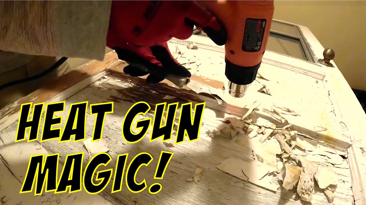 How to Strip Paint Off Wood Like a Pro | No Chemicals, just Heat Gun + Scraper Magic!