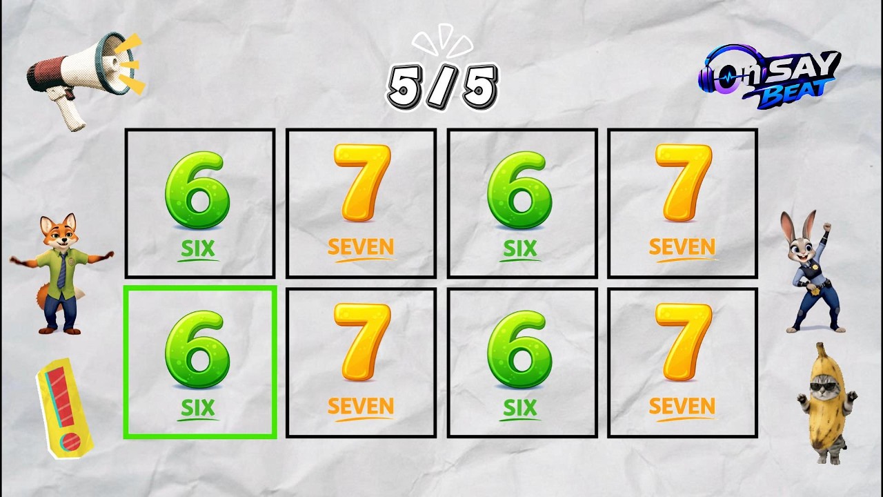 Say The Word On Beat Challenge | Psrt 29 | Level 1-5 Six Seven