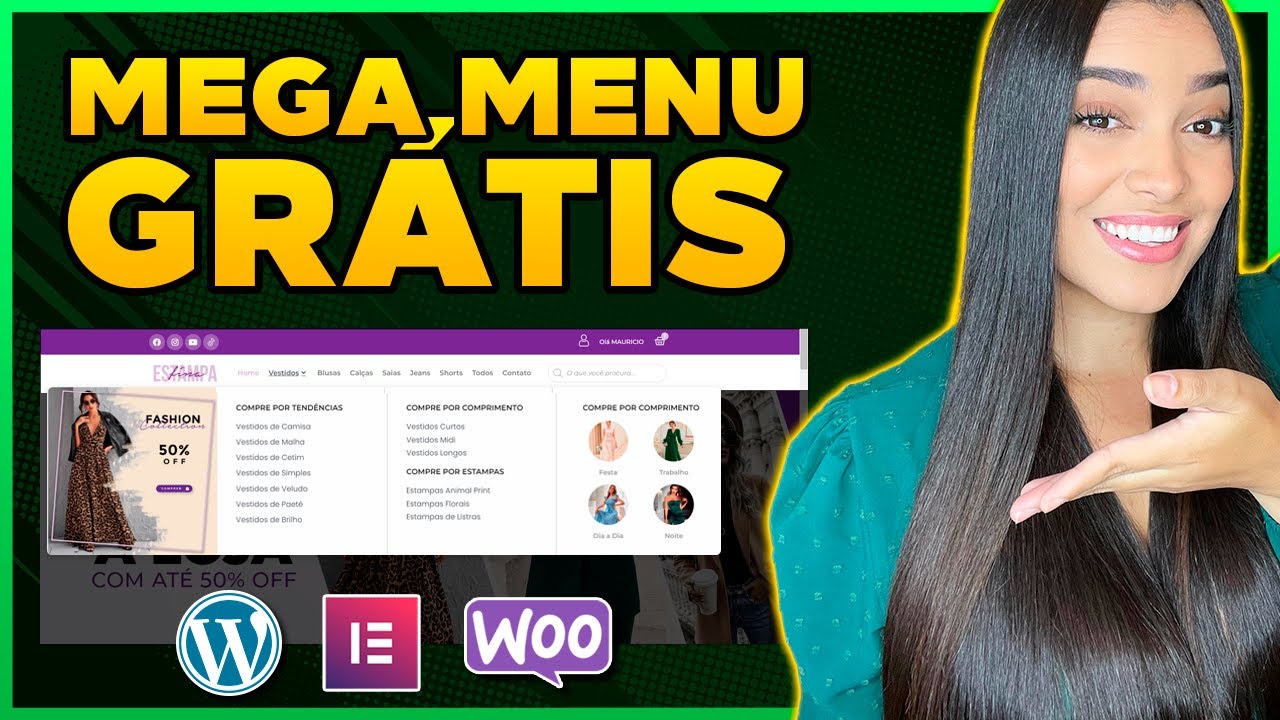 Como Criar um MEGA MENU com Elementor WordPress [Plugin Gr&aacute;tis]