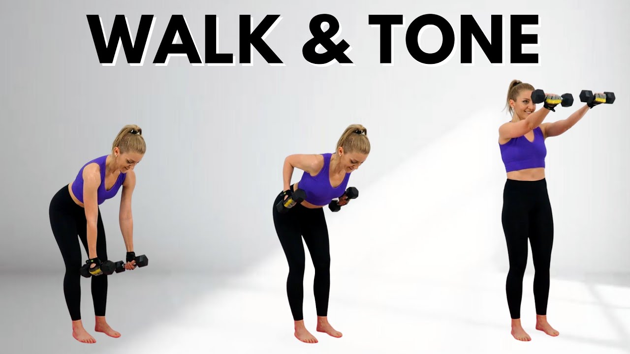 🔥17 Min WALK & TONE Dumbbell Workout🔥Full Body Cardio & Strength🔥Burn Fat & Build Muscle🔥