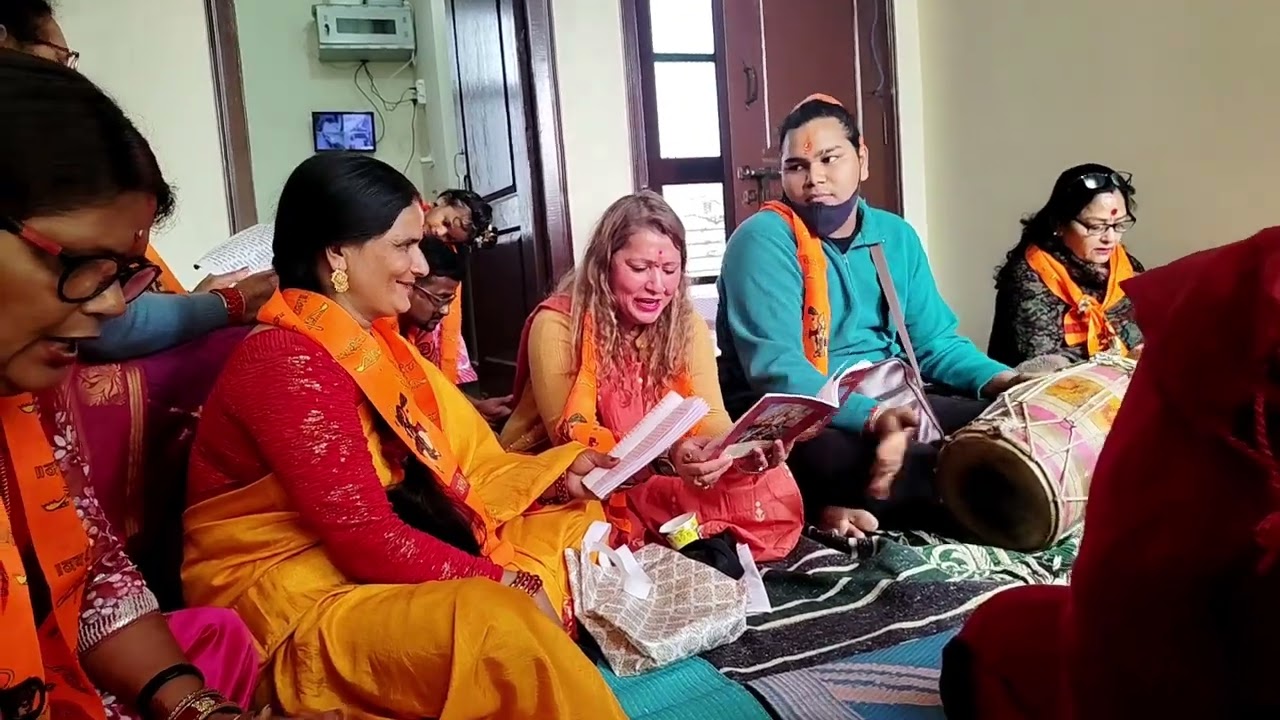 Juni aunty ke ghar Hue Sunderkand bhajan🥰