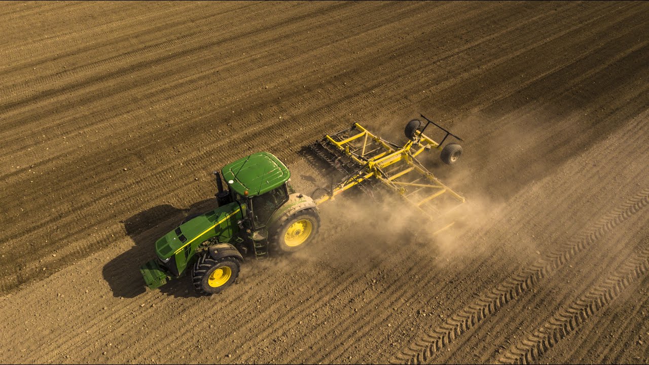 Smykování,Předseťová příprava půdy,Setí ječmene 2020 Traktory John Deere
