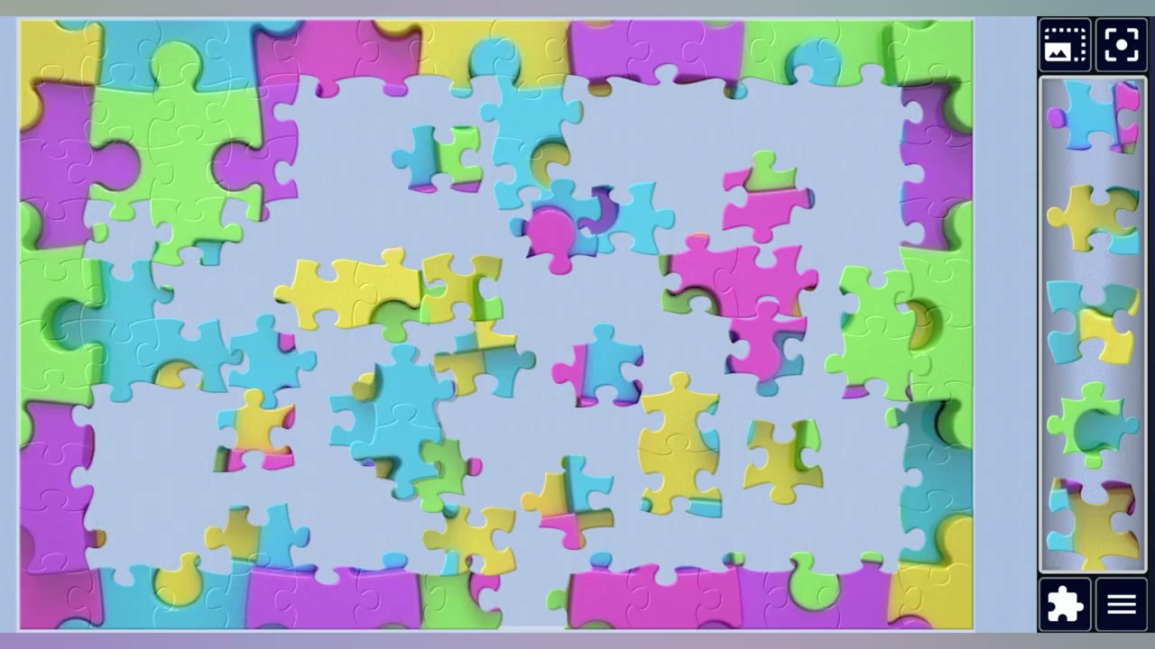 Colorful puzzles pieces Coming Together🧩🌈//jigsaw puzzles Craft🧩//Amazing puzzles Art🧩//puzzlesArt//