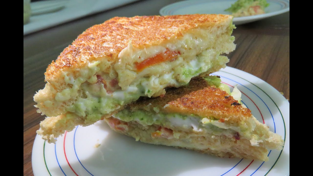 Club sandwich -Triple layer sandwich -Club veg sandwich -Mahalaxmi style sandwich -grilled sandwich
