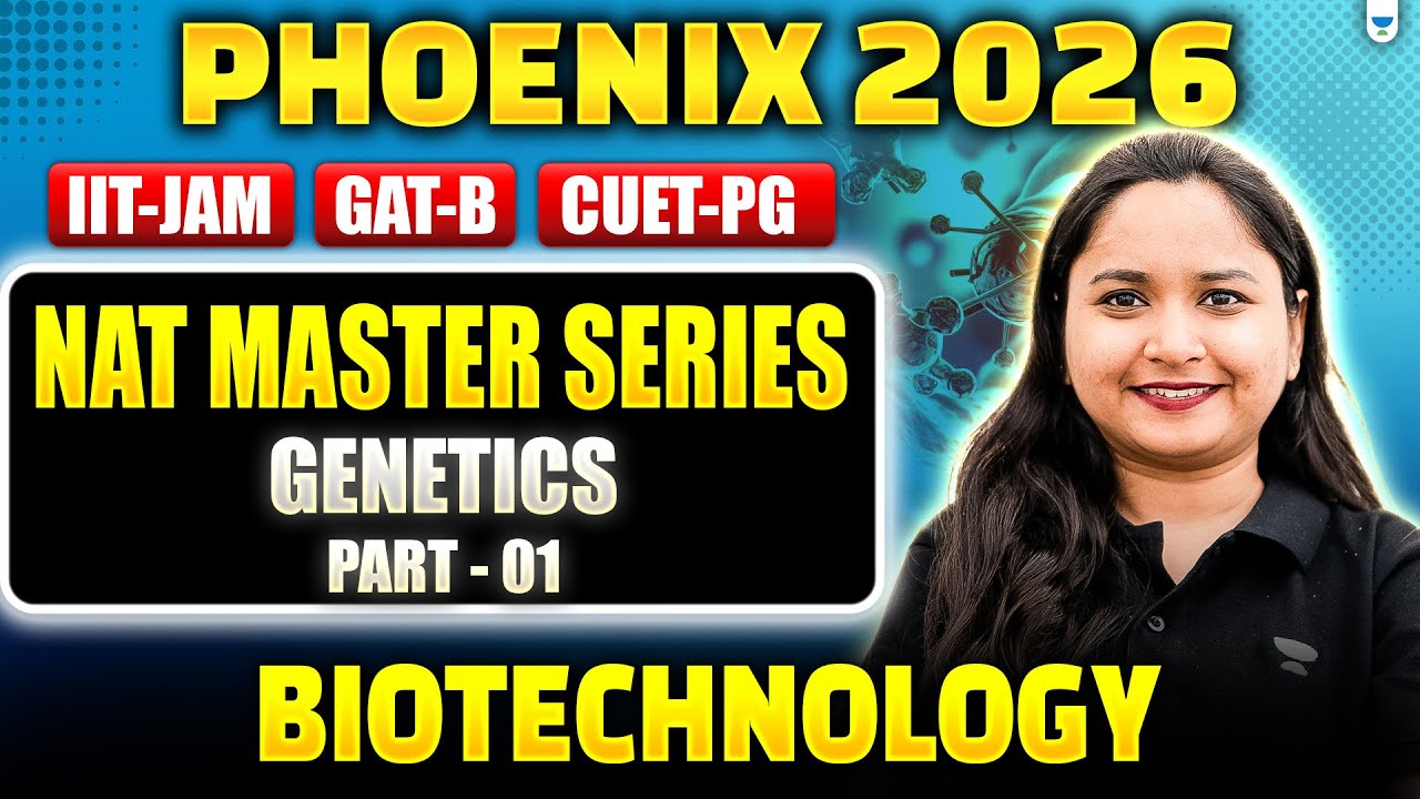 IIT-JAM, CUET-PG & GAT-B 2026 | NAT Master Series | Genetics - Part I #unacademy