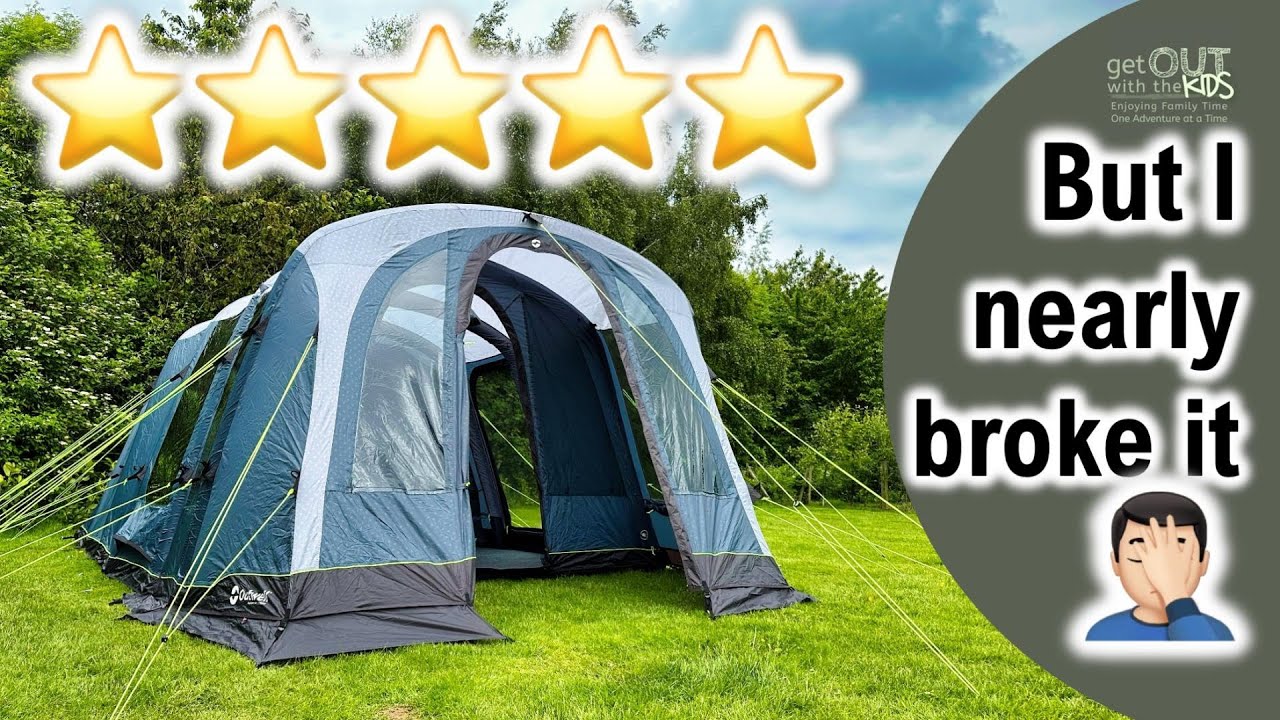 Отличная палатка Outwell Stonehill 5 Air. Не повторяйте моей ошибки при установке!