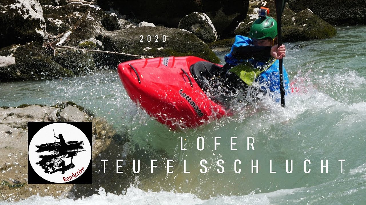 Saalach in Lofer Teufelsschlucht im Lettmann Rocky mit Toros Outdoors Wildwasser 4 bis 5 Kajak Test