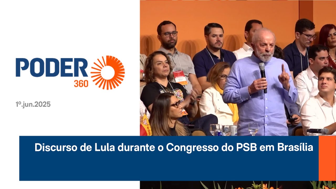 Discurso de Lula durante o Congresso do PSB em Brasília