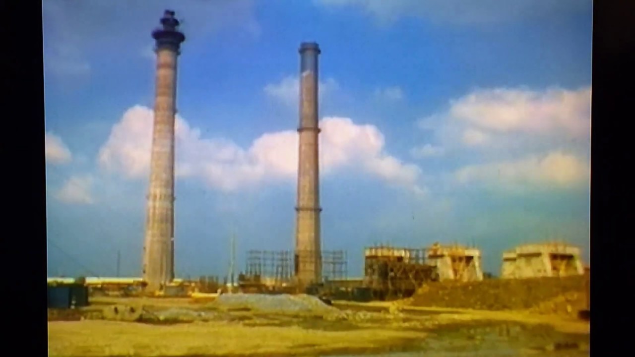 Strzelce Opolskie 1974, budowa Cementowni.