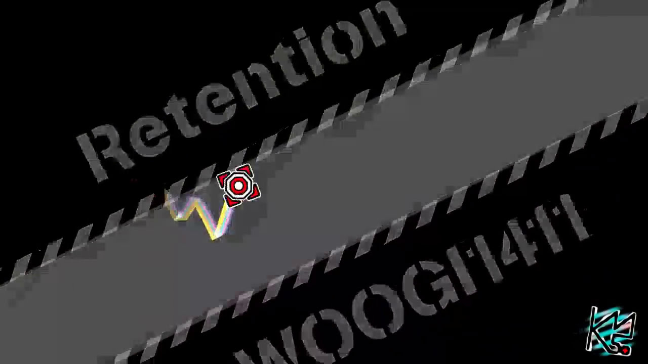 Geometry Dash - Retention by WOOGI1411 (Demon) Complete + 3 Coins (Live)