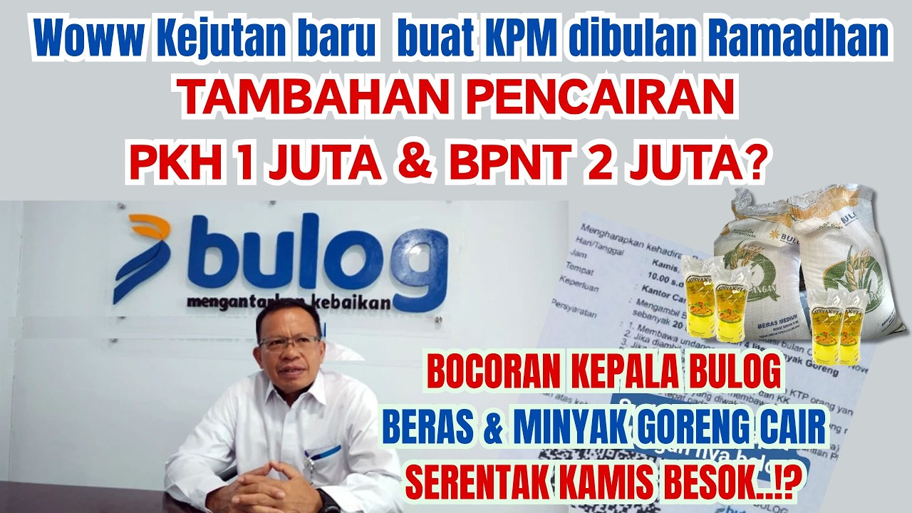 KABAR TERBARU DI BULAN RAMADHAN! TAMBAHAN PENCAIRAN PKH 1 JUTA & BPNT 2 JUTA
