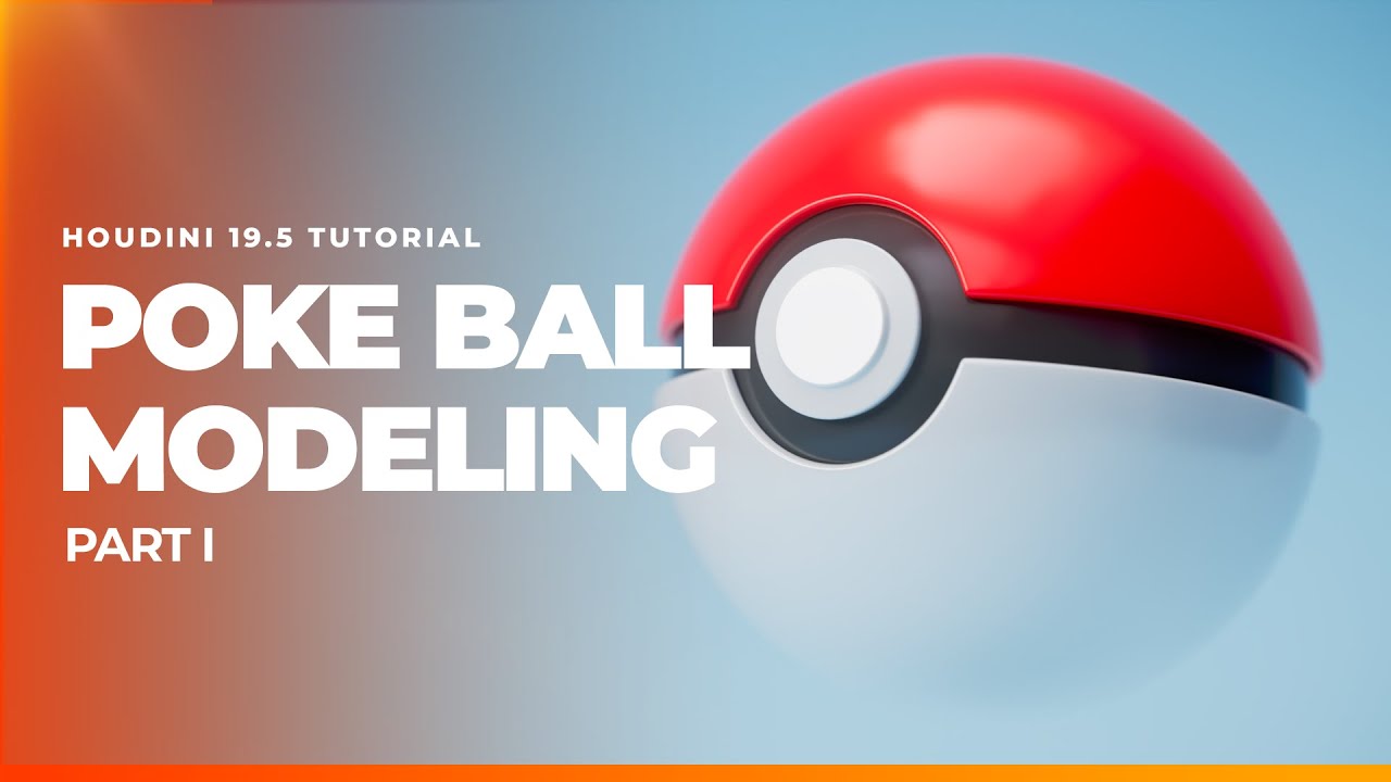 Houdini Beginner Tutorial: Model a Pokeball