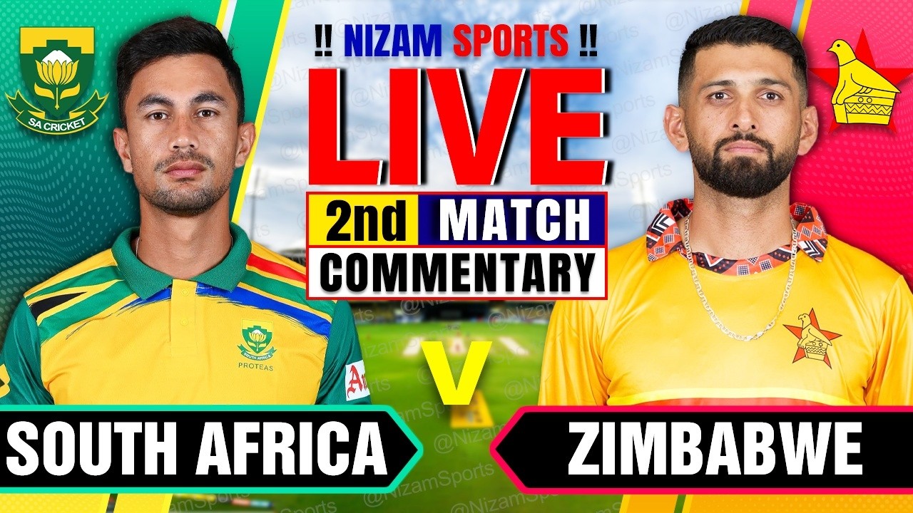 🔴Live: South Africa vs Zimbabwe | 2nd Match | Live Cricket Score & Commentary