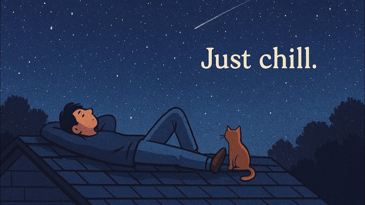 ✨ CHILL KITTEN UNDER THE UNIVERSE 🌌  