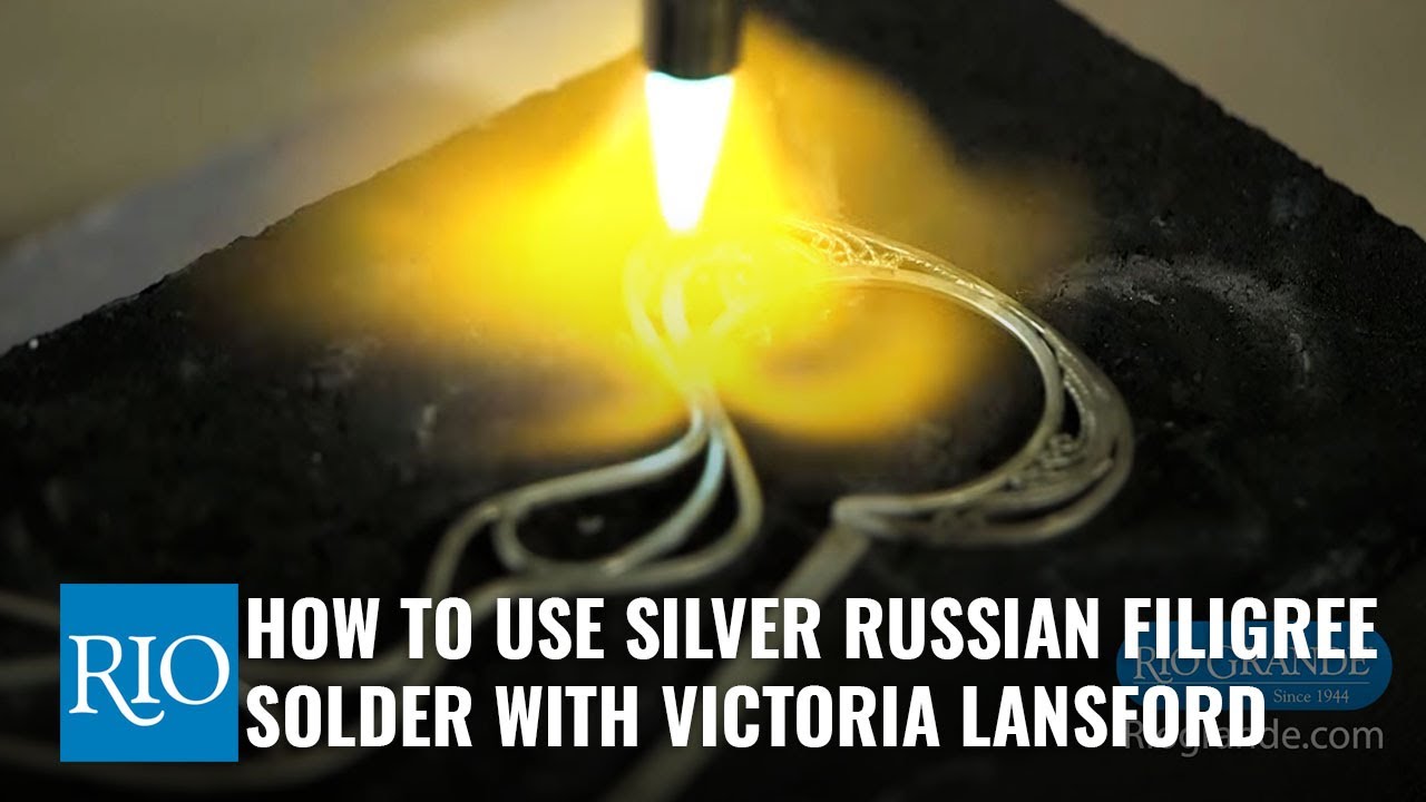 How To Use Silver Russian Filigree Solder with Victoria Lansford