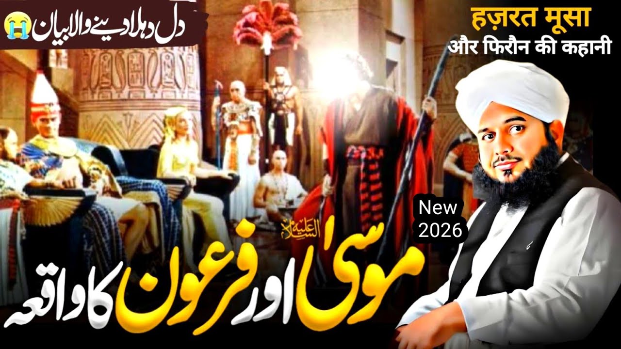 Hazrat Musa (a.s.) Aur Firon Ka Waqia || 😭 Emotional Bayan || Peer Ajmal Raza Qadri#New2026