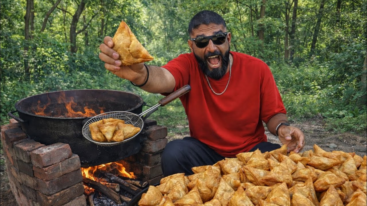 Most Tasty Samosa in Khet 😍 Secret Recipe Revealed 🔥