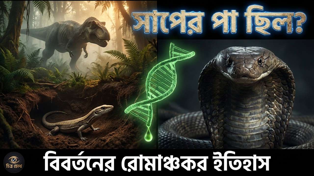 সাপের জন্মরহস্য: এক পা-হীন শিকারির বিবর্তন ও বিষের ইতিহাস | The Origin of Snakes: Evolution