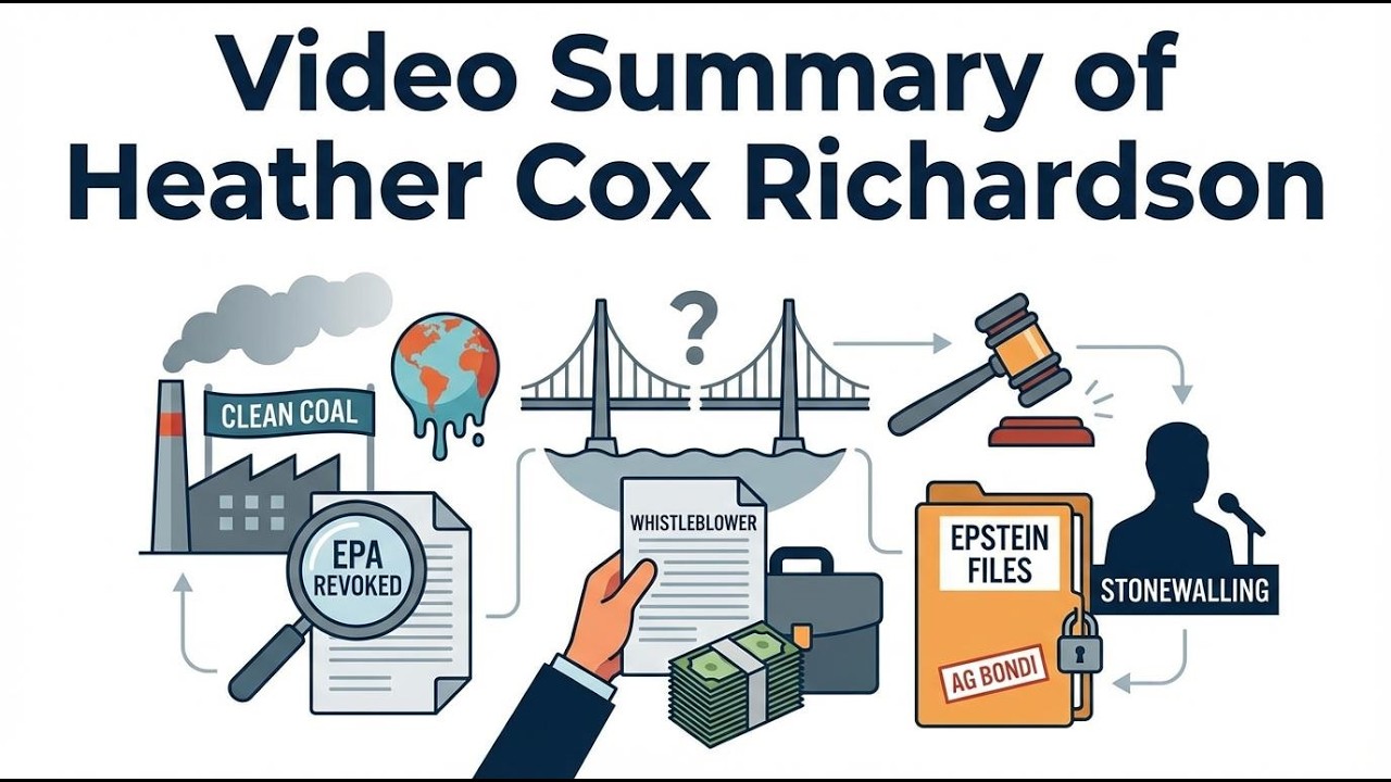 Feb 12, 2026 Video Summary: Trump's Coal Push, Bondi's Stonewall & Kushner | Heather Cox Richardson