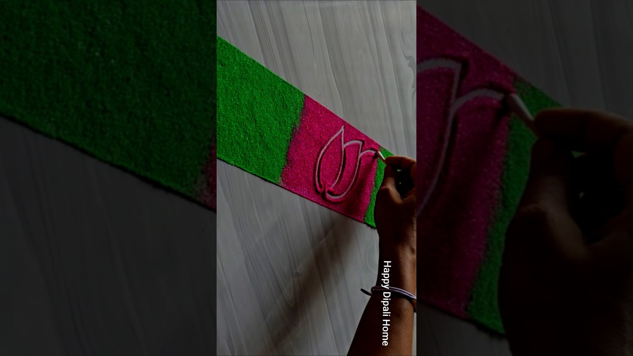 Diwali Border Rangoli Designs 2025 | New Diwali Rangoli 2025 | Luxmi Pujan Dhanteras Border Rangoli