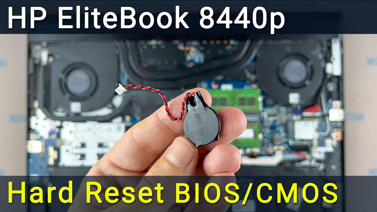 Сброс BIOS на HP EliteBook 8440p | Замена батарейки CMOS