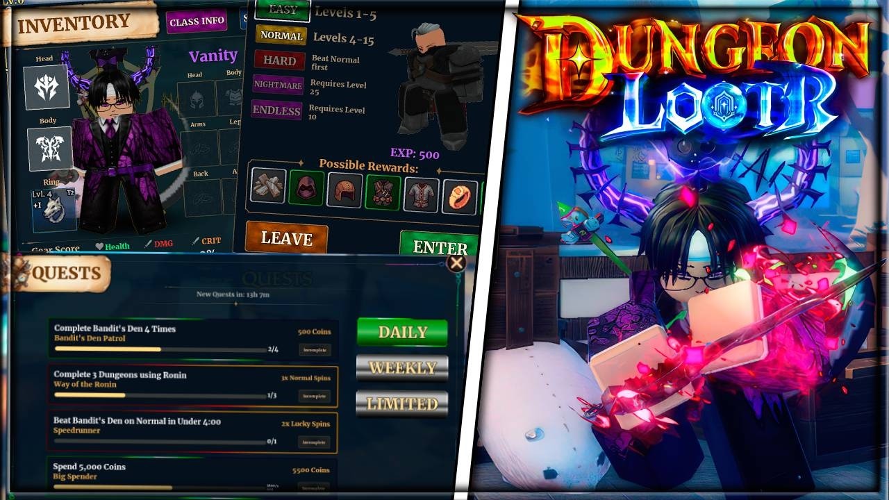 Первый Раз в НОВОМ Dungeon Lootr | Dungeon Lootr Роблокс