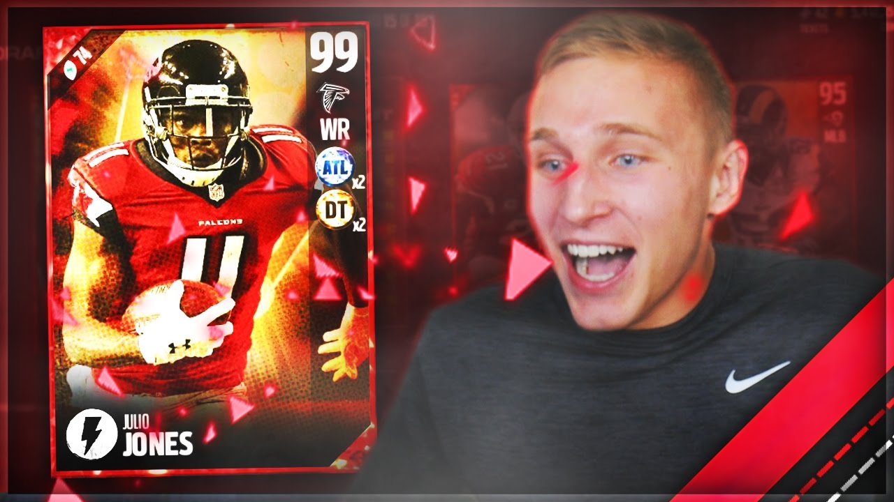 NEW 99 JULIO JONES IS A GLITCH!!! Madden 17 Ultimate Team Gameplay