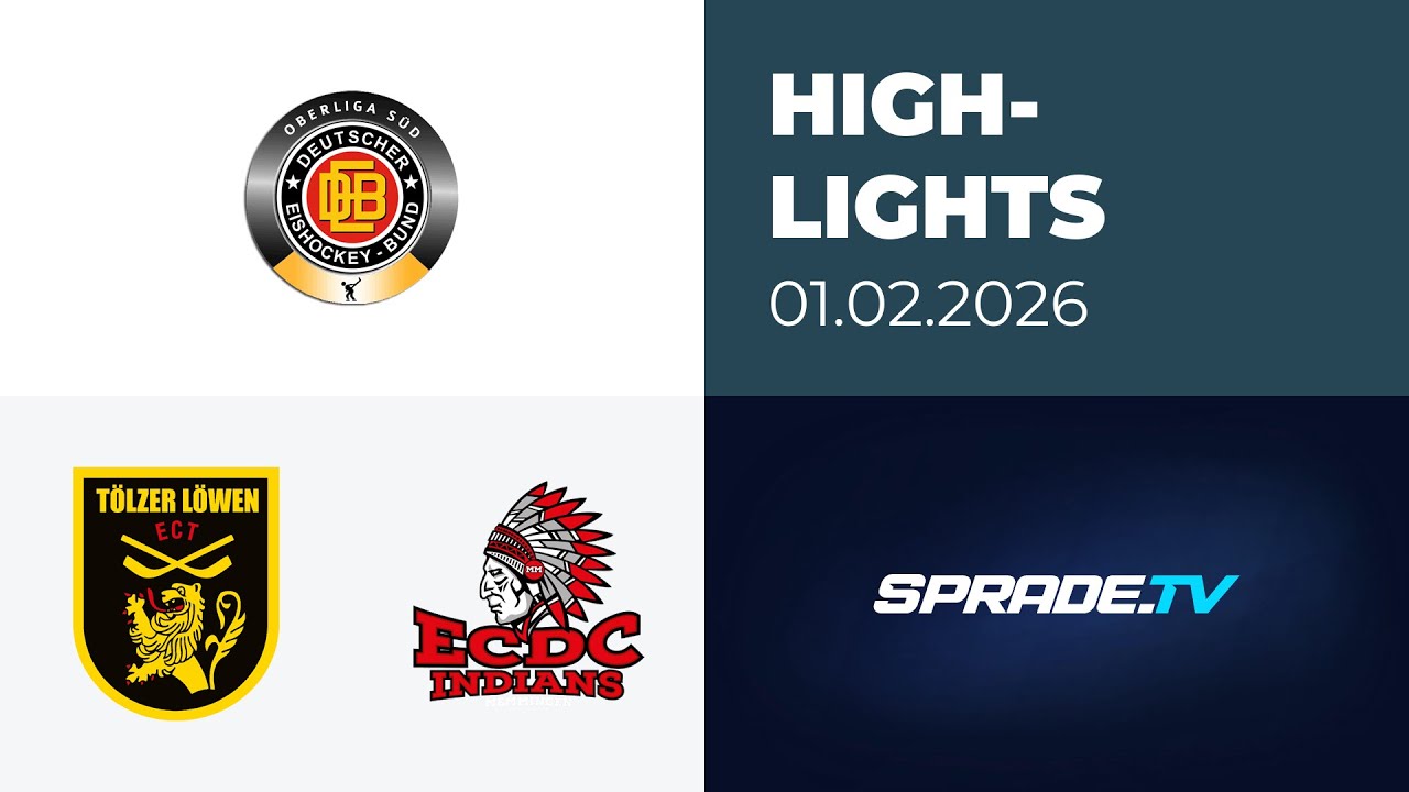 01.02.2026 - Highlights - Tölzer Löwen vs. ECDC Memmingen Indians