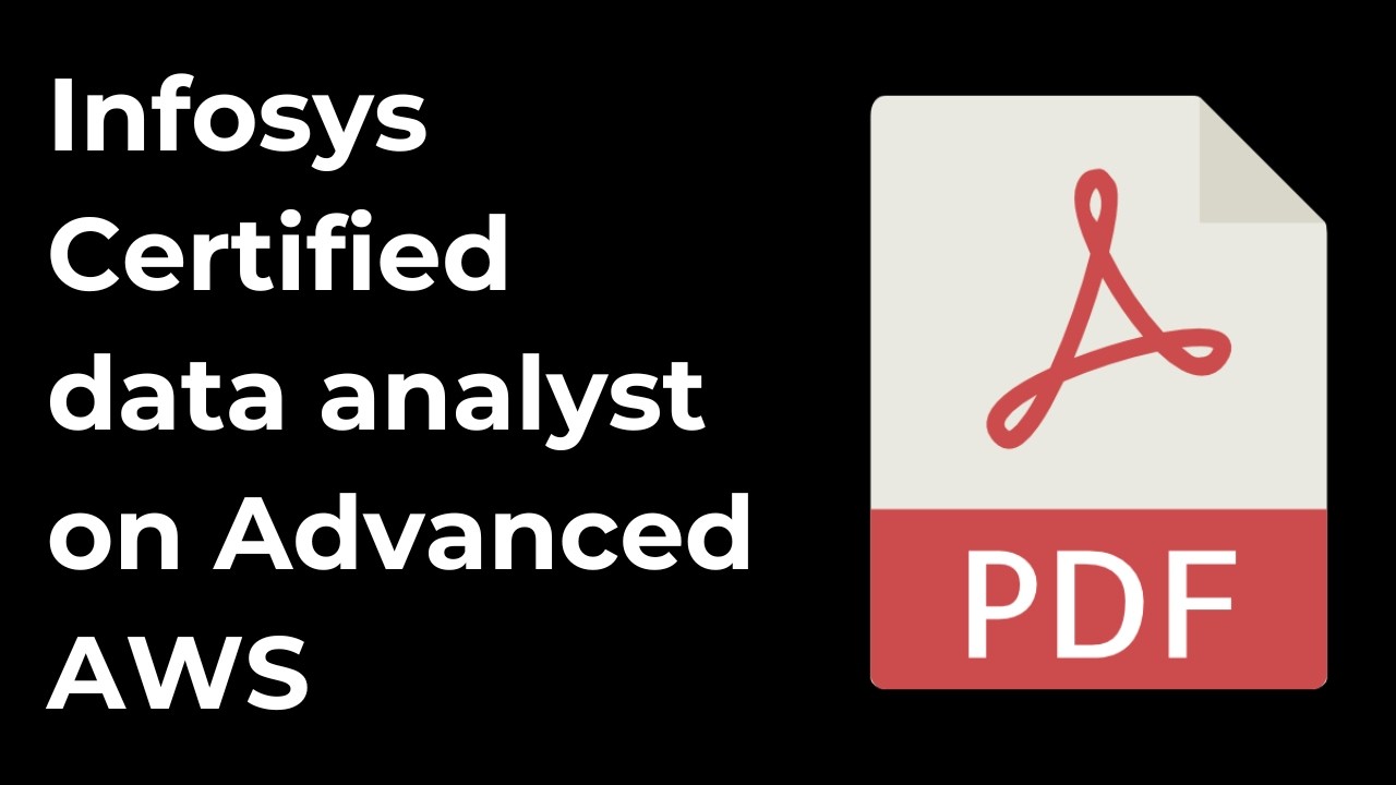 Infosys certified data analyst on Advanced AWS PDF | TETABDAAWSIC3200 | Questions & Answers