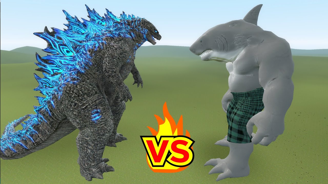 Godzilla vs King Shark in Garry's Mod