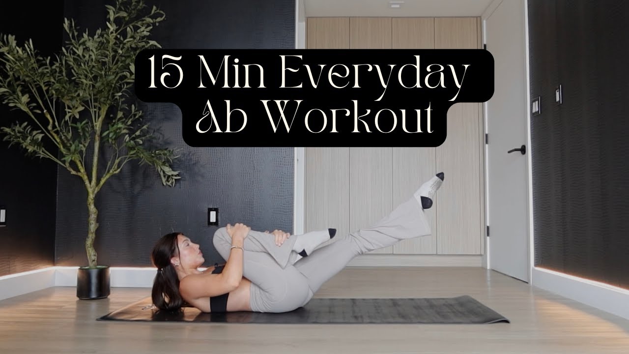 15 Min Everyday Pilates Ab Workout // No Equipment Needed