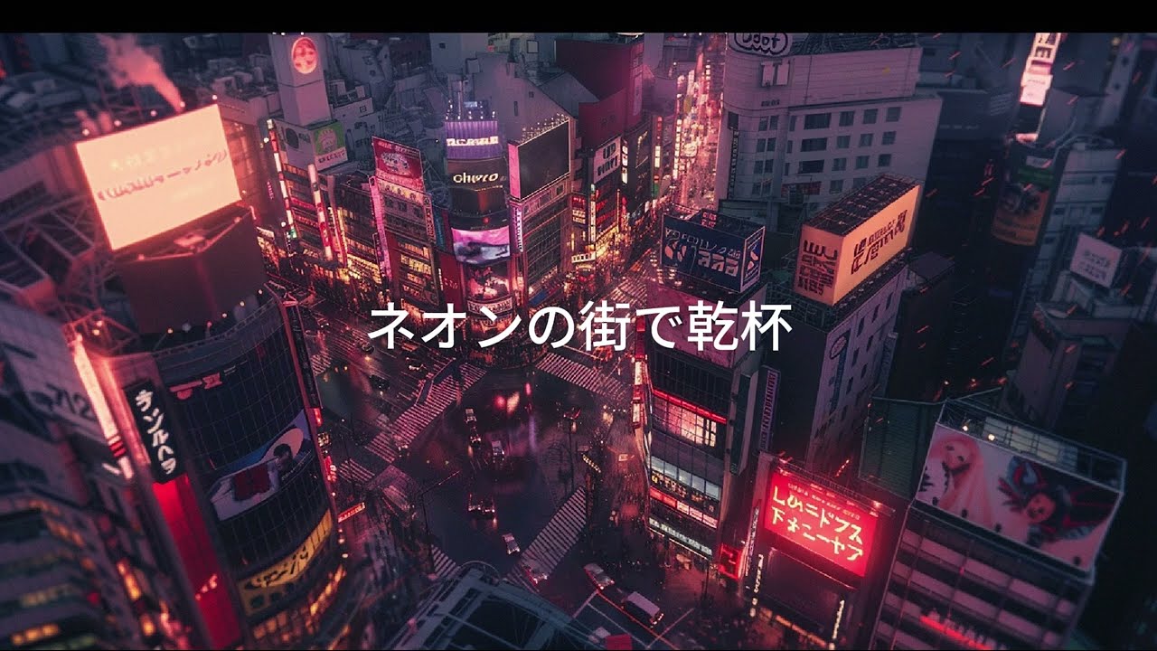 ネオンの街で乾杯 by moomi lee