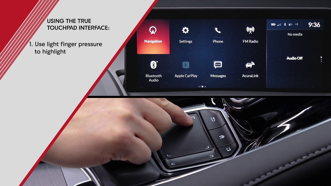 Using the True Touchpad Interface