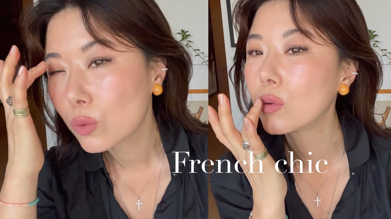 GRWM 프렌치 시크 ✨   무드메이크업ㅣ쉽게하는~세미 스모키l 데일리 로지톤 🌹