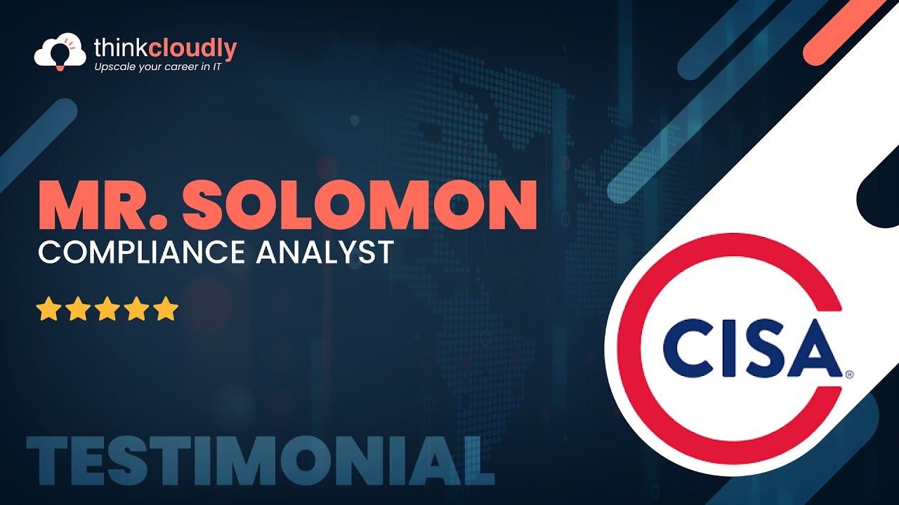Solomon’s Journey to Compliance Analyst | Testimonial | Thinkcloudly