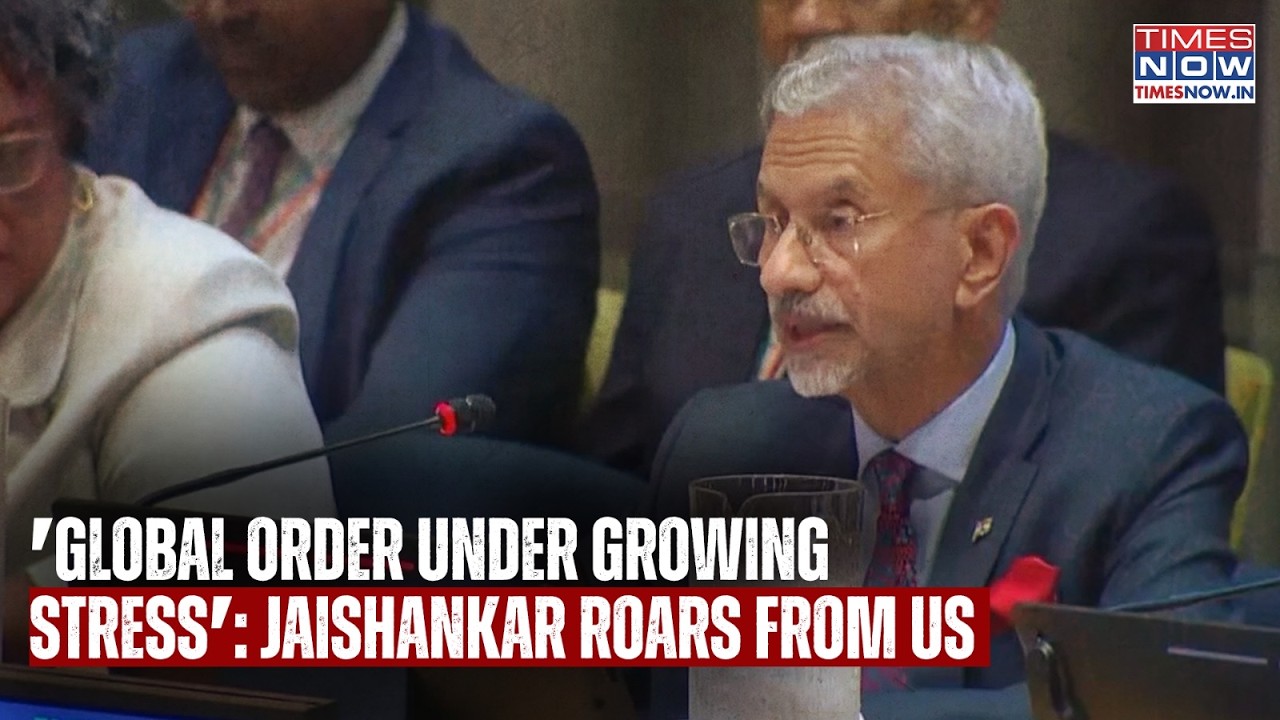 Watch India's EAM Jaishankar Roar From UNGA81 Stage In US - 'Global Order Under Growing Stress'