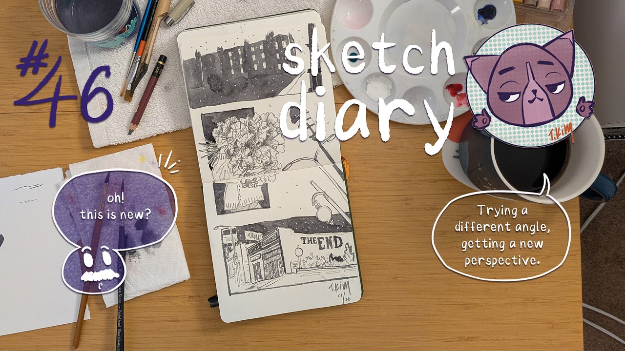 🌾 Take a breath, it's okay 🙂 ● sketch diary #46