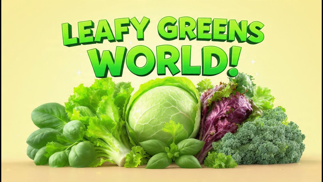 “Learn Leafy Vegetables | Spinach, Lettuce, Cabbage & More | Healthy Greens Video” | Twinkle Teams
