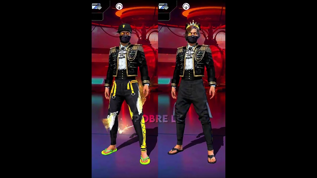 skins para duo com novo ouro royale #freefire